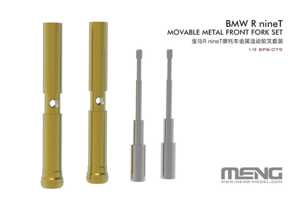 1/9 BMW R nineT Movable Metal Front Fork Set